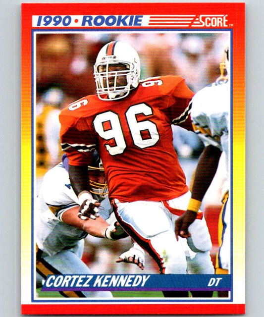 1990 Score #299 Cortez Kennedy RC Rookie NFL Football Image 1