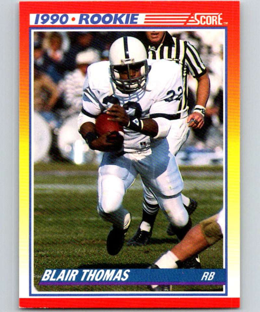 1990 Score #300 Blair Thomas RC Rookie NFL Football