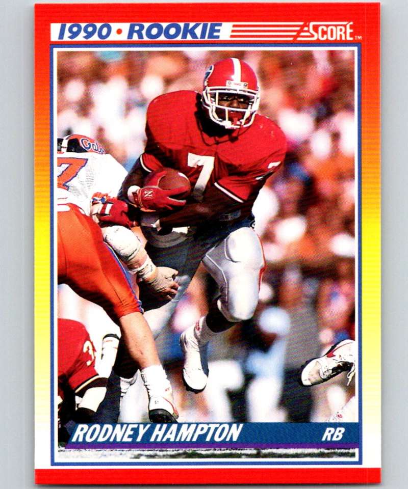 1990 Score #307 Rodney Hampton RC Rookie NFL Football