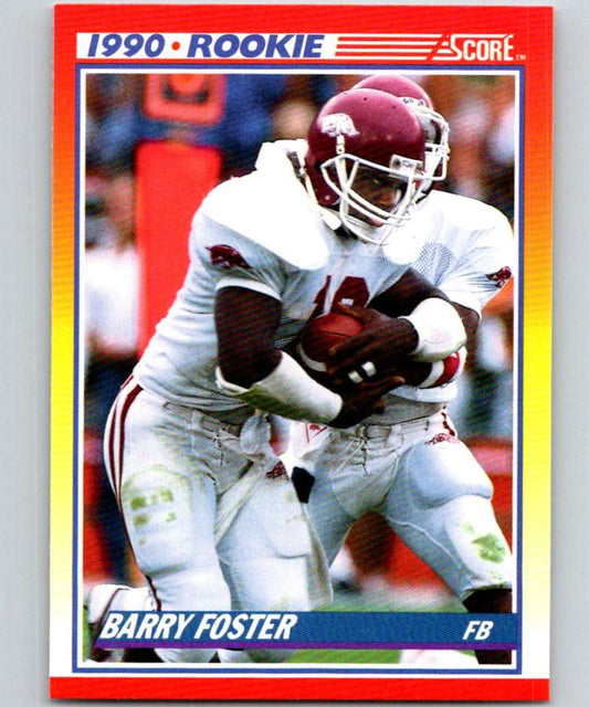 1990 Score #308 Barry Foster RC Rookie NFL Football Image 1