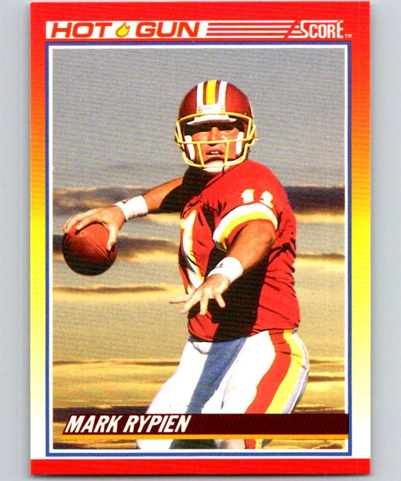 1990 Score #313 Mark Rypien Redskins NFL Football – Hockey Card World Inc