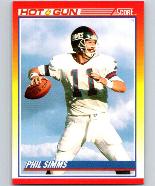 1990 Score #314 Phil Simms NY Giants NFL Football Image 1
