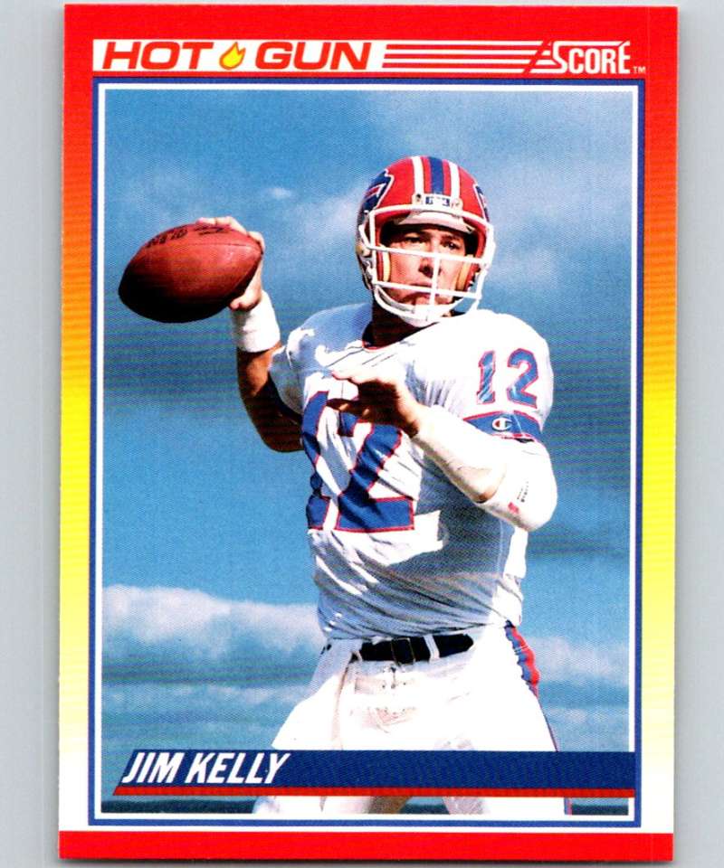 1990 Score #318 Jim Kelly Bills NFL Football Image 1