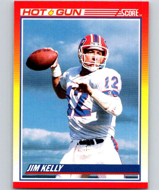 1990 Score #318 Jim Kelly Bills NFL Football Image 1