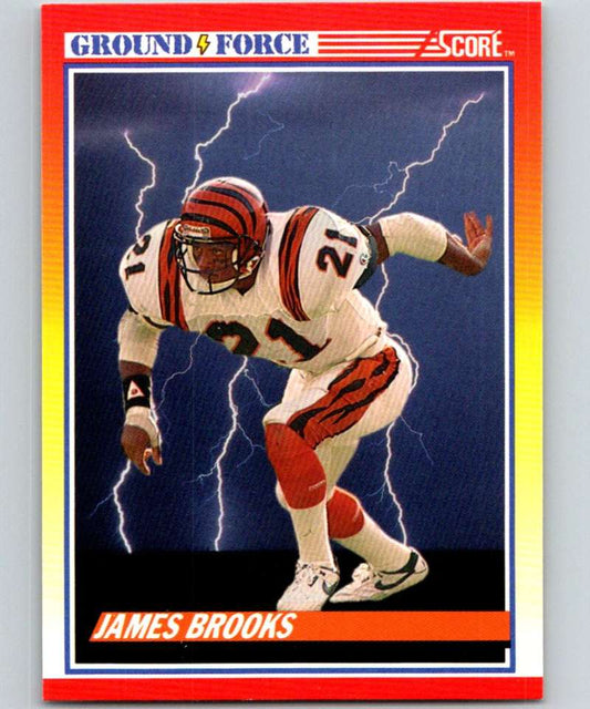 1990 Score #323 James Brooks Bengals NFL Football Image 1