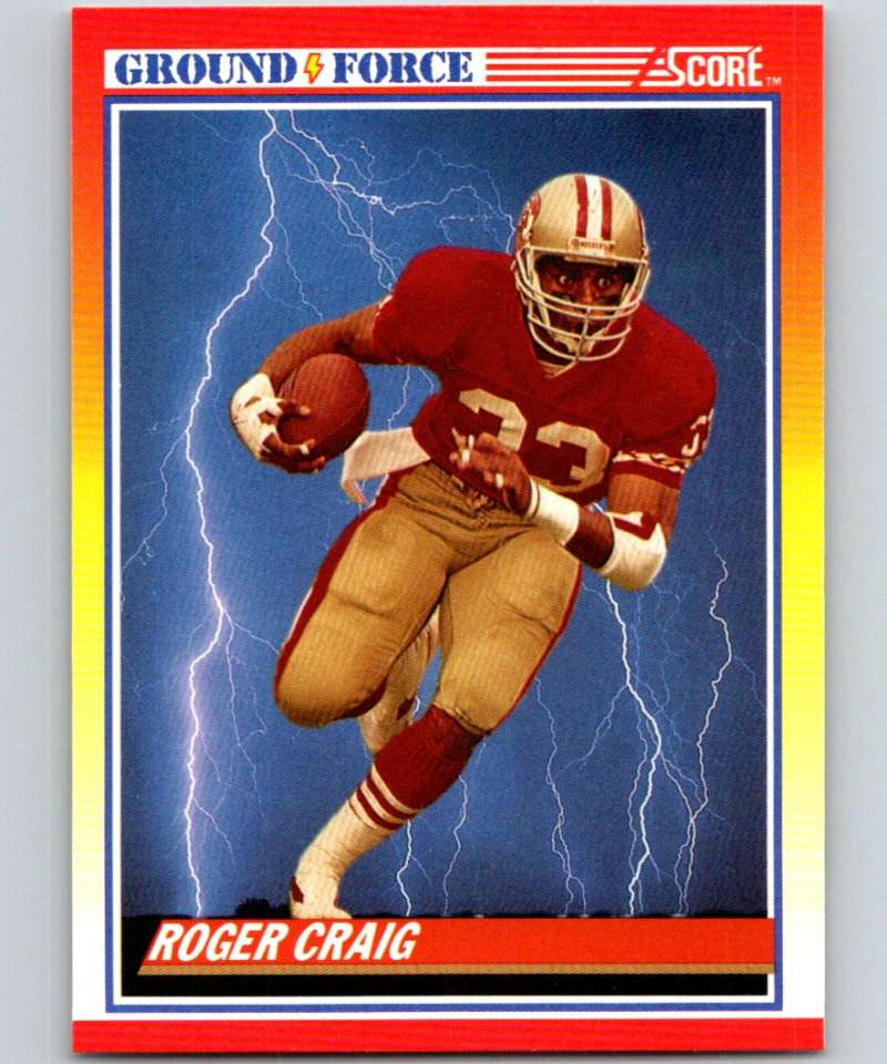 1990 Score #329 Roger Craig 49ers NFL Football Image 1