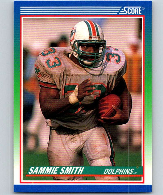 1990 Score #333 Sammie Smith Dolphins NFL Football Image 1