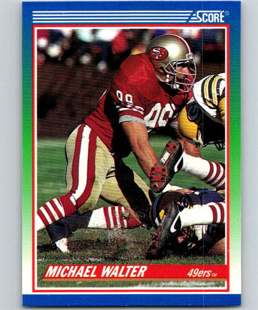 1990 Score #335 Michael Walter 49ers NFL Football Image 1