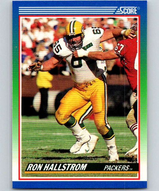 1990 Score #337 Ron Hallstrom RC Rookie Packers NFL Football
