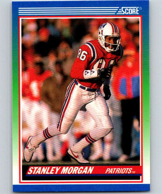 1990 Score #338 Stanley Morgan Patriots NFL Football Image 1