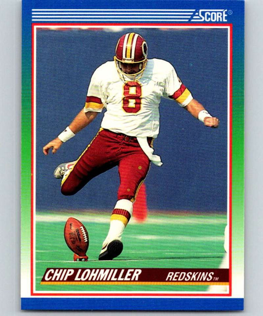 1990 Score #341 Chip Lohmiller Redskins NFL Football Image 1