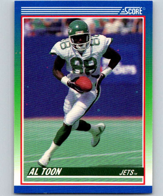 1990 Score #346 Al Toon NY Jets NFL Football Image 1