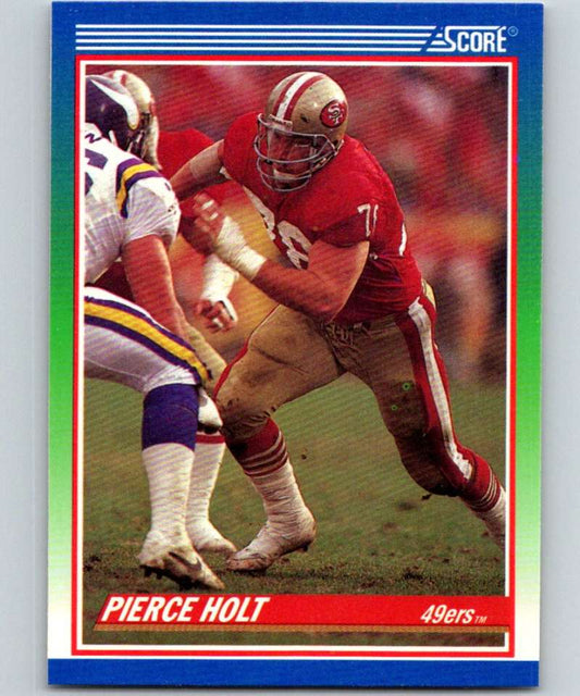 1990 Score #348 Pierce Holt RC Rookie 49ers NFL Football Image 1