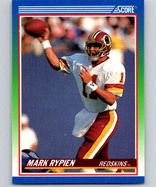 1990 Score #350 Mark Rypien Redskins NFL Football Image 1