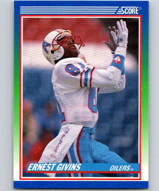 1990 Score #352 Ernest Givins Oilers NFL Football Image 1