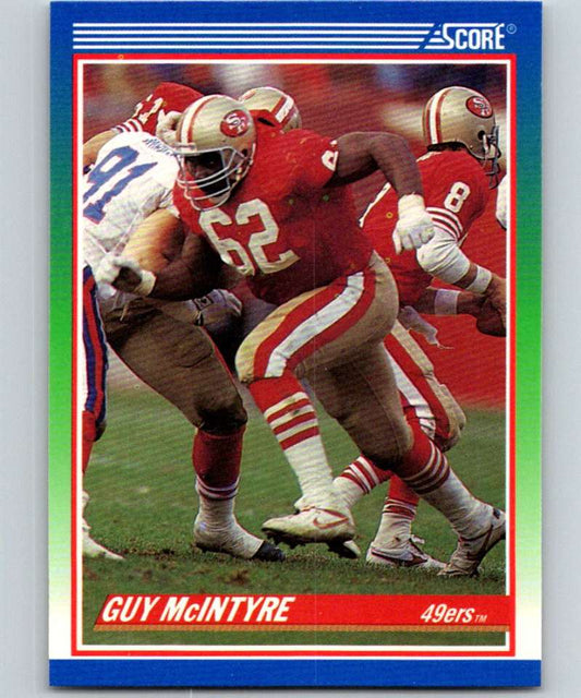 1990 Score #354 Guy McIntyre 49ers NFL Football Image 1