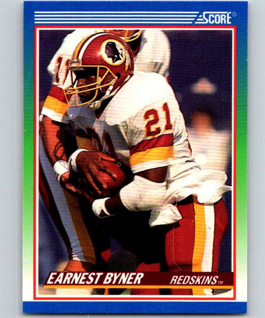 1990 Score #358 Earnest Byner Redskins NFL Football Image 1