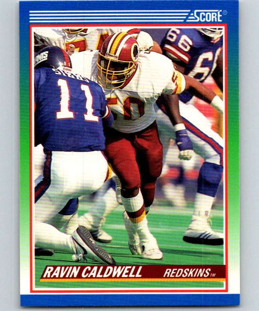 1990 Score #362 Ravin Caldwell Redskins NFL Football Image 1