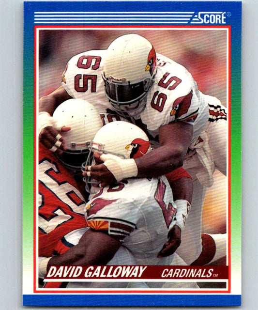 1990 Score #368 David Galloway Cardinals NFL Football Image 1