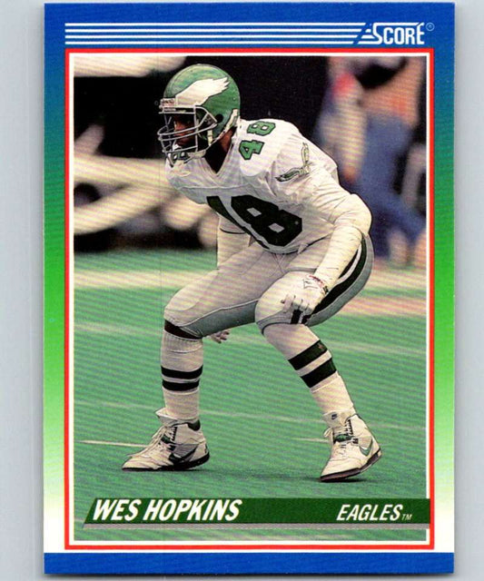 1990 Score #369 Wes Hopkins Eagles NFL Football Image 1