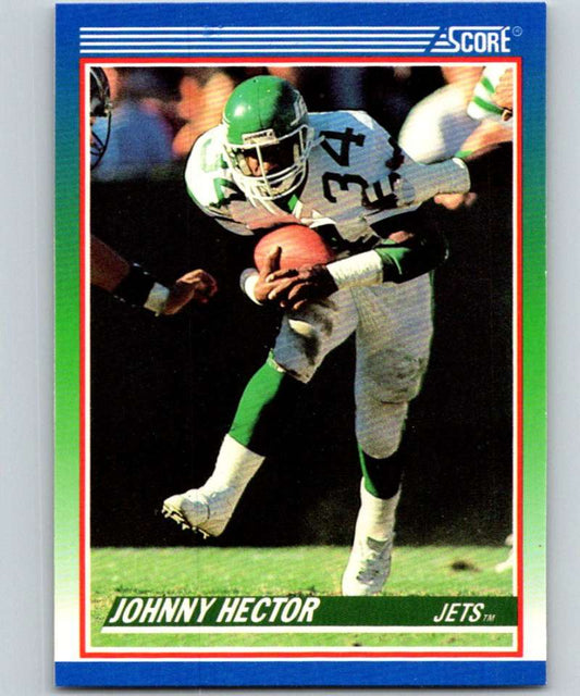 1990 Score #370 Johnny Hector NY Jets NFL Football Image 1