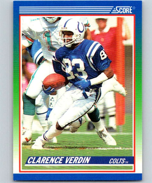 1990 Score #371 Clarence Verdin Colts NFL Football Image 1