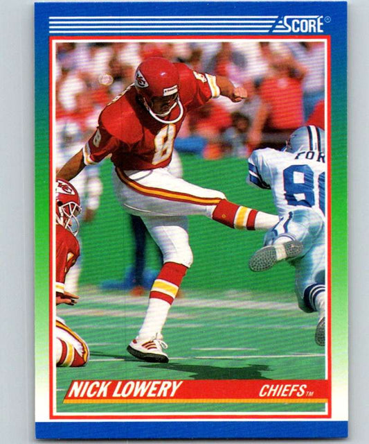 1990 Score #372 Nick Lowery Chiefs NFL Football Image 1