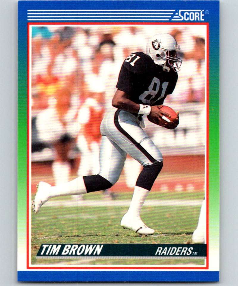 1990 Score #373 Tim Brown LA Raiders NFL Football Image 1