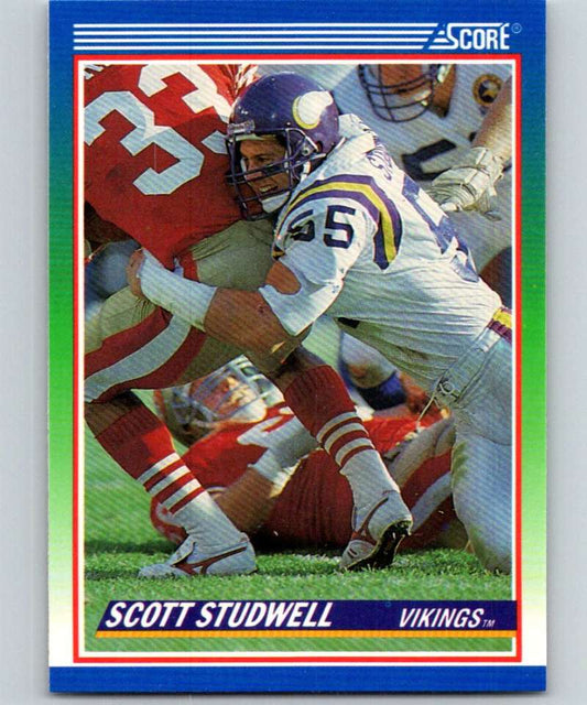 1990 Score #377 Scott Studwell Vikings NFL Football Image 1