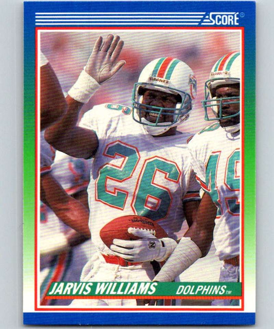 1990 Score #378 Jarvis Williams Dolphins NFL Football Image 1