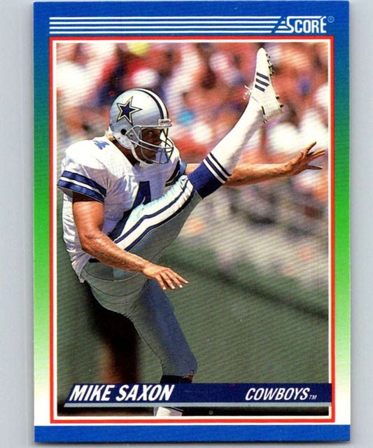 1990 Score #379 Mike Saxon Cowboys NFL Football Image 1