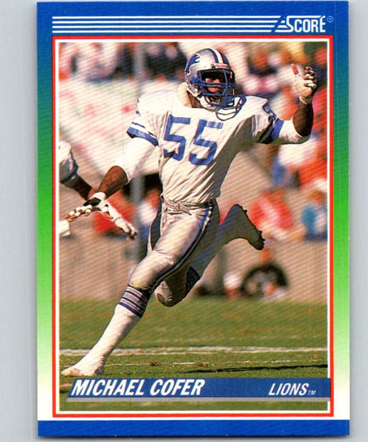 1990 Score #385 Michael Cofer Lions NFL Football Image 1