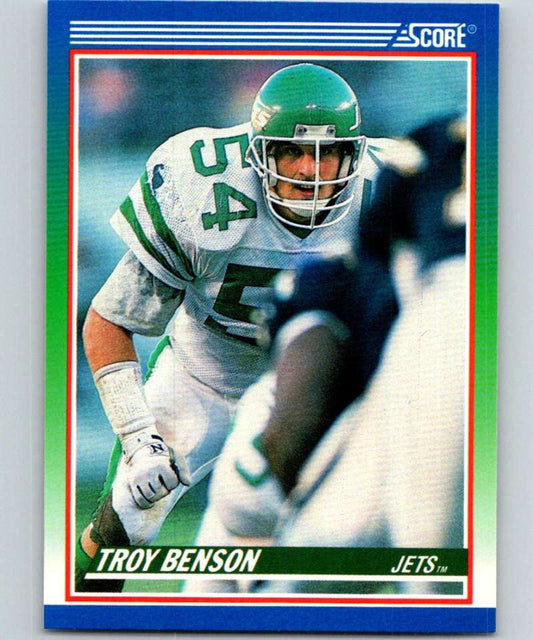 1990 Score #399 Troy Benson NY Jets NFL Football Image 1