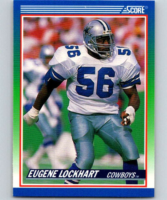 1990 Score #402 Eugene Lockhart Cowboys NFL Football Image 1