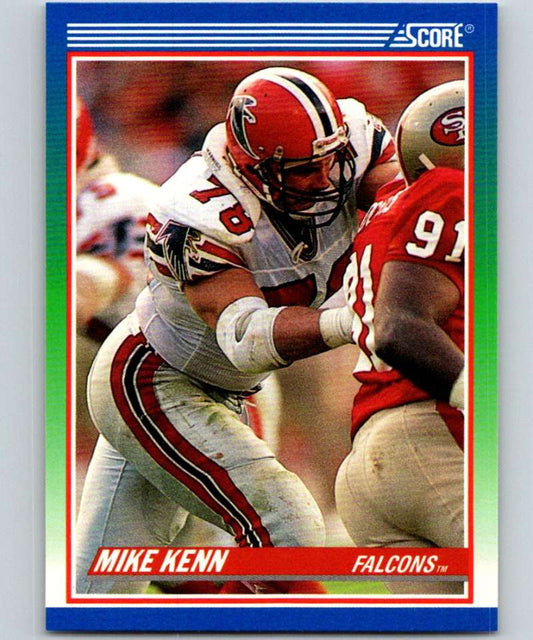 1990 Score #406 Mike Kenn Falcons NFL Football Image 1
