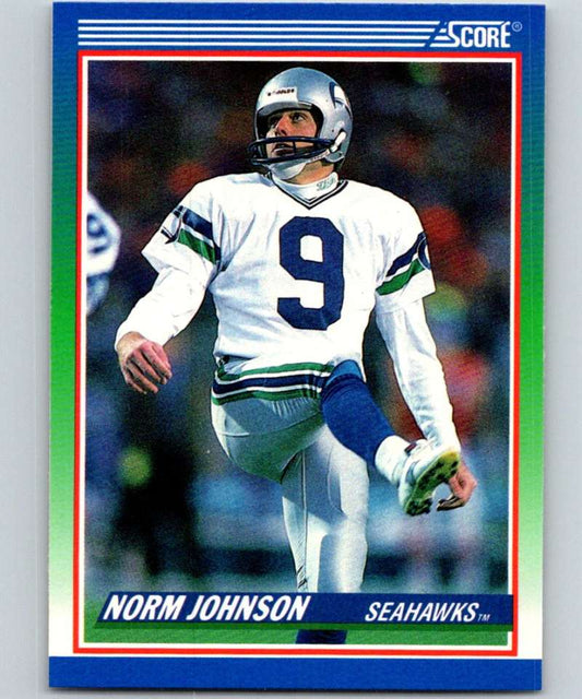 1990 Score #410 Norm Johnson Seahawks NFL Football Image 1