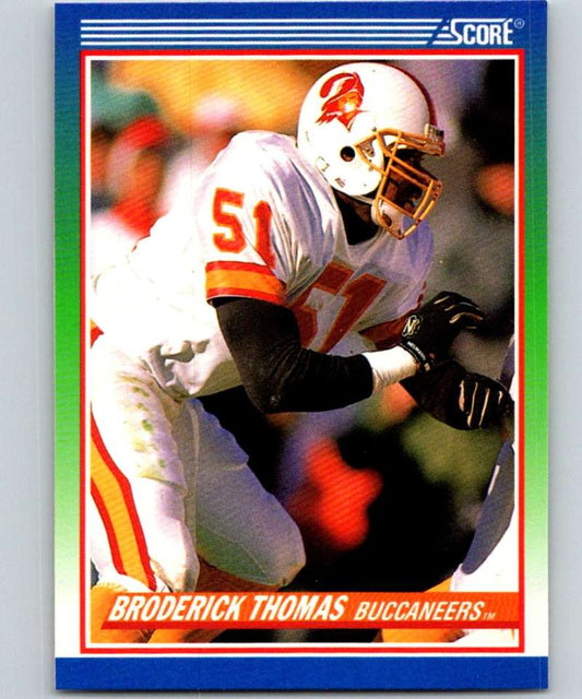 1990 Score #411 Broderick Thomas Buccaneers NFL Football Image 1