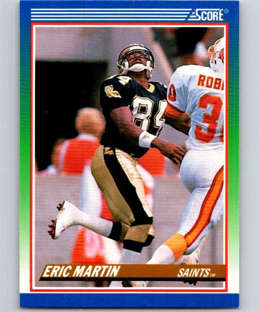 1990 Score #415 Eric Martin Saints NFL Football Image 1