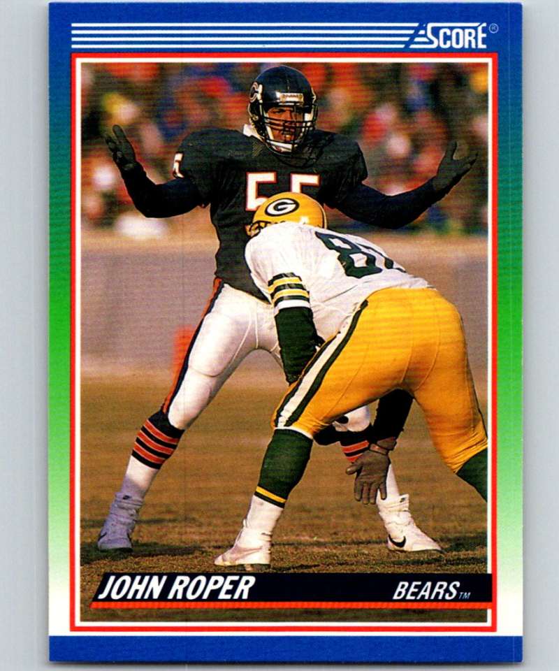 1990 Score #422 John Roper RC Rookie Bears NFL Football Image 1