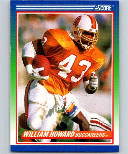 1990 Score #427 William Howard Buccaneers NFL Football Image 1