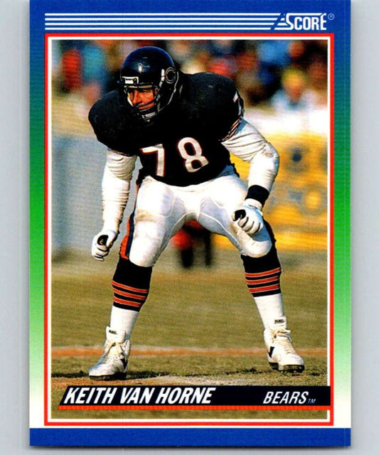 1990 Score #428 Keith Van Horne Bears NFL Football Image 1