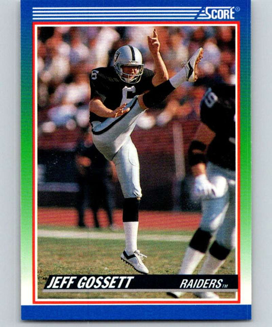 1990 Score #438 Jeff Gossett LA Raiders NFL Football Image 1