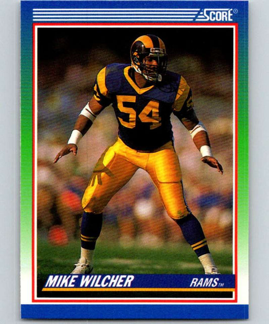 1990 Score #439 Mike Wilcher LA Rams NFL Football Image 1