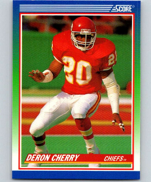 1990 Score #440 Deron Cherry Chiefs NFL Football Image 1