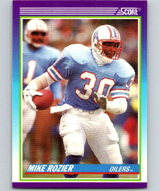 1990 Score #441 Mike Rozier Oilers NFL Football Image 1