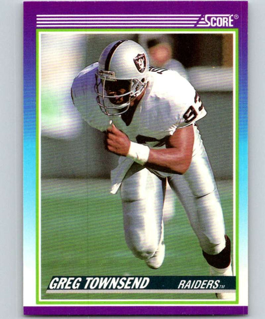 1990 Score #450 Greg Townsend LA Raiders NFL Football Image 1