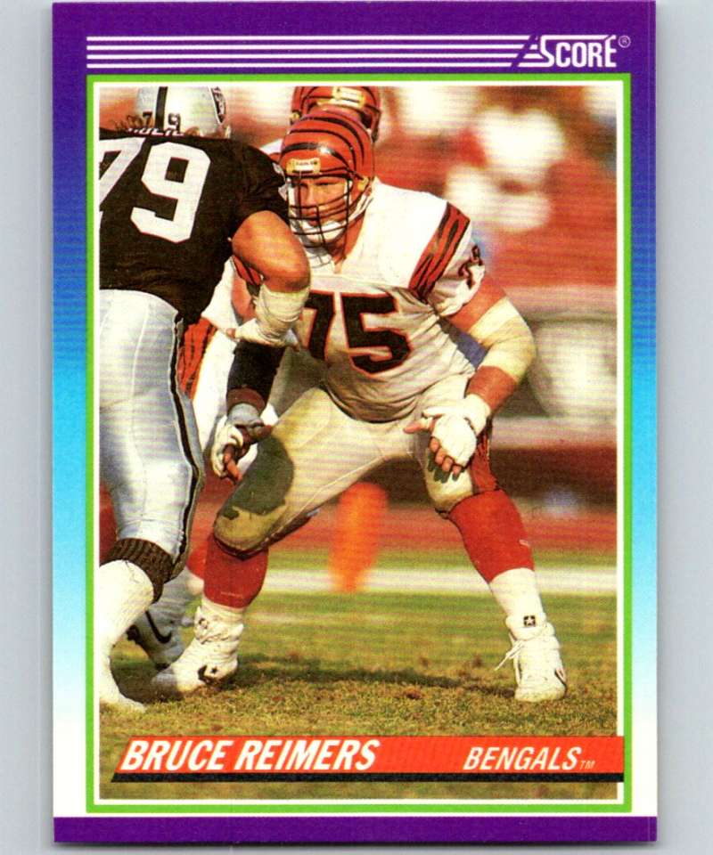 1990 Score #455 Bruce Reimers Bengals NFL Football