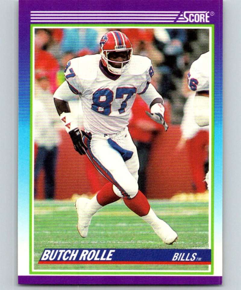 1990 Score #456 Butch Rolle RC Rookie Bills NFL Football Image 1