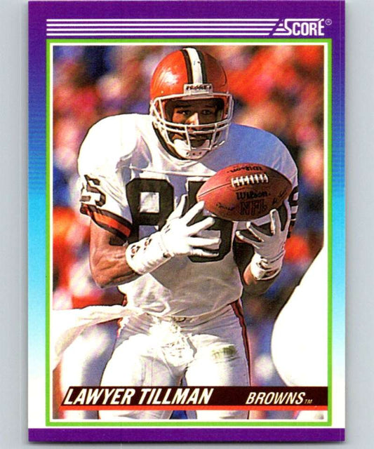 1990 Score #457 Lawyer Tillman Browns NFL Football Image 1