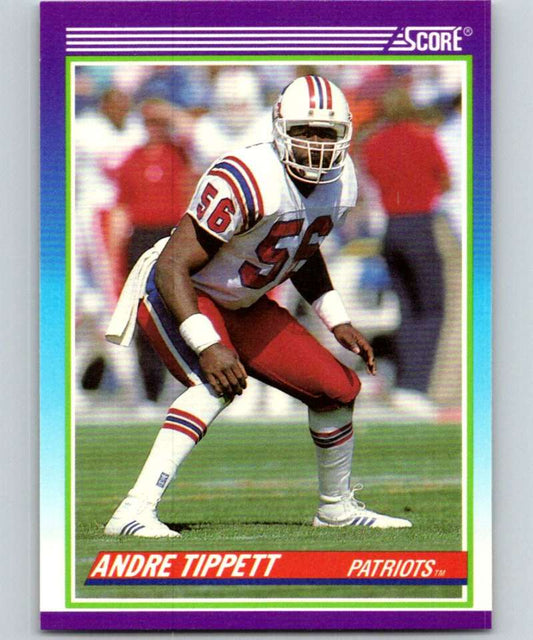 1990 Score #458 Andre Tippett Patriots NFL Football Image 1